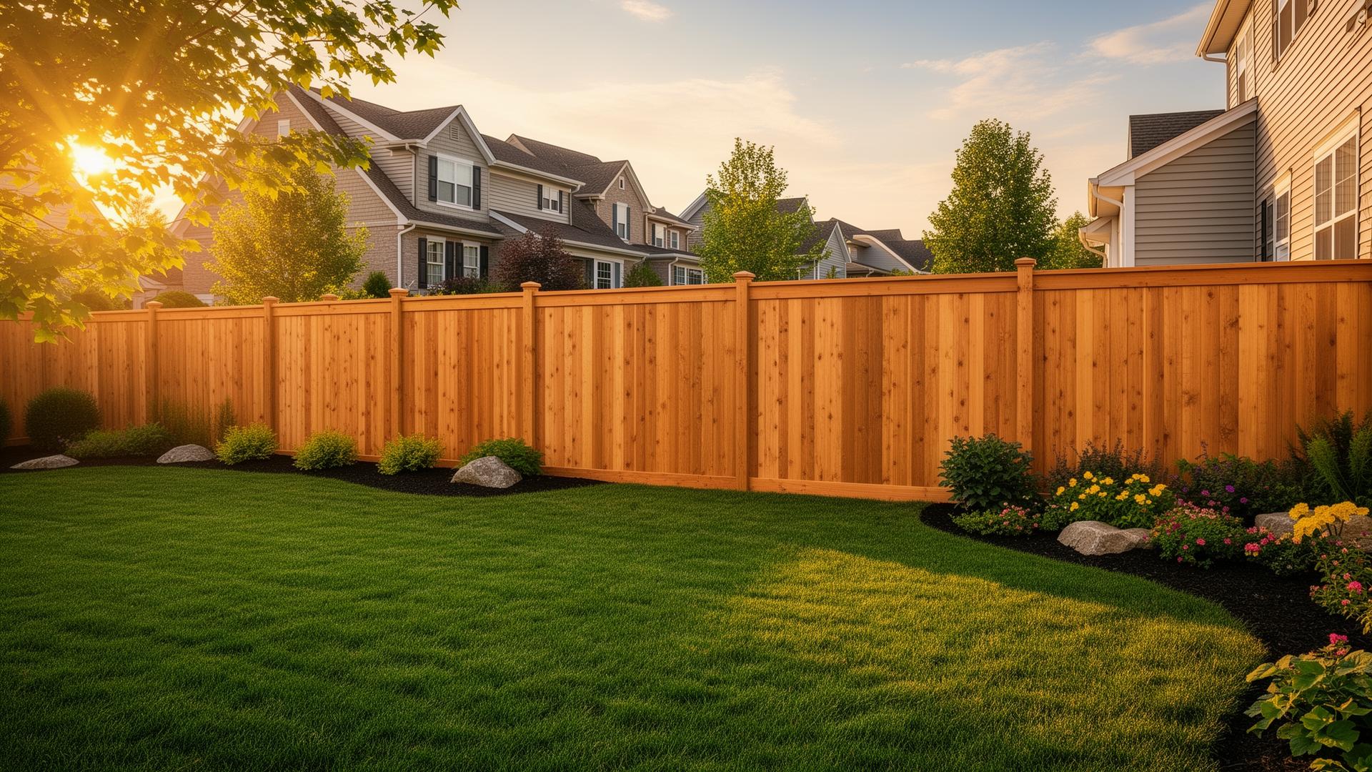 Beautiful wooden fence installation in Ohio